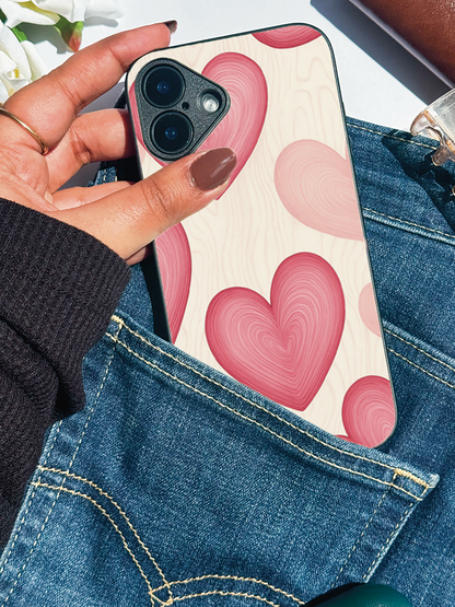 The Candy Hearts Premium Glass Back Cover For iPhone 11,12,13,14,15,16 Models