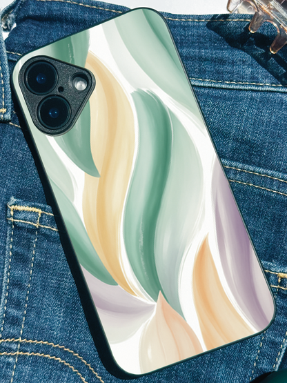 Artistic Touch Premium Glass Back Cover For iPhone 11,12,13,14,15,16 Models