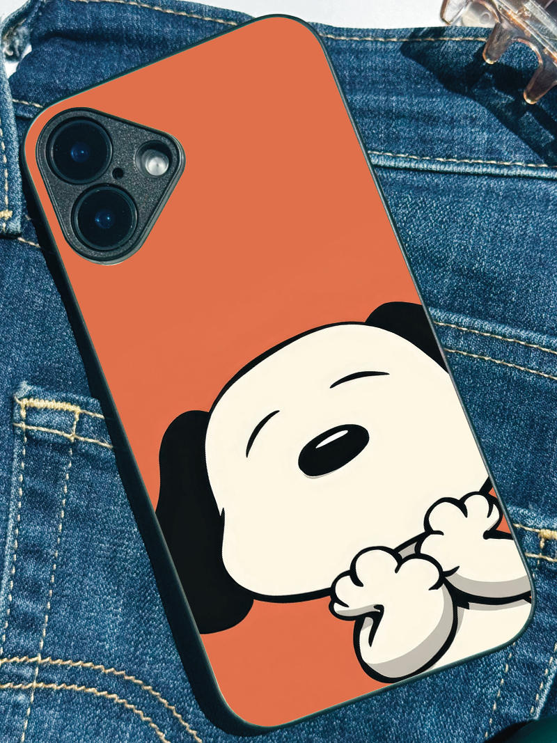 Puppy Love Premium Glass Back Cover For iPhone 11,12,13,14,15,16,17 Models