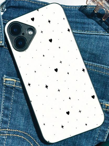 Minimal LOVE Premium Glass Back Cover For iPhone 11,12,13,14,15,16 Models