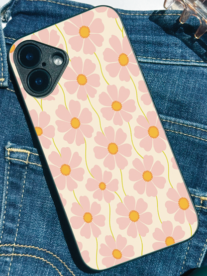 Cherry Blossom* Premium Glass Back Cover For iPhone 11,12,13,14,15,16 Models