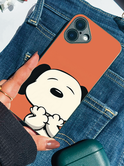 Puppy Love Premium Glass Back Cover For iPhone 11,12,13,14,15,16,17 Models
