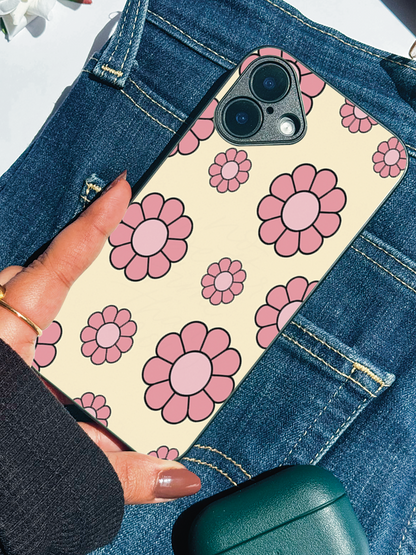 Flowery Freak Premium Glass Back Cover For iPhone 11,12,13,14,15,16,17 Models