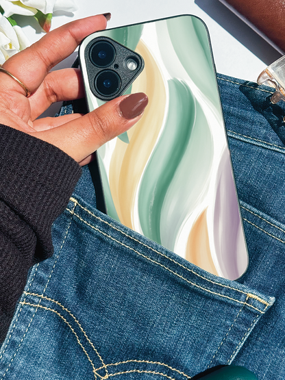 Artistic Touch Premium Glass Back Cover For iPhone 11,12,13,14,15,16 Models