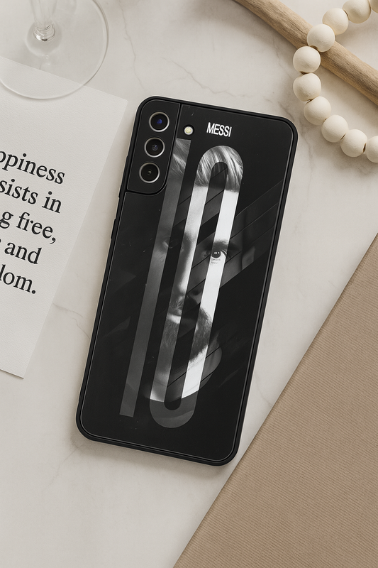 GOAT10 Edition Premium Glass Back Cover For Galaxy S22, S23, S24, S25 Models