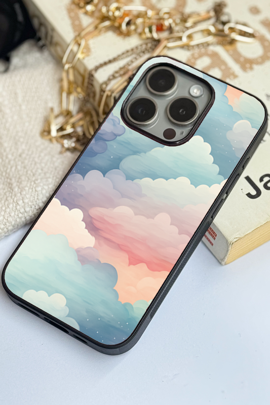 Cloud Of Dreams Premium Glass Back Cover For iPhone 11,12,13,14,15,16 Models