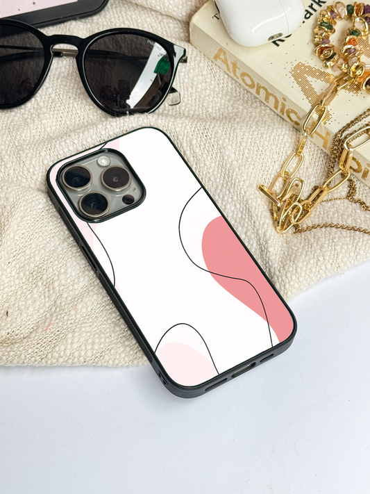 Clean Girl Aesthetics Premium Glass Back Cover For iPhone 11,12,13,14,15,16 Models