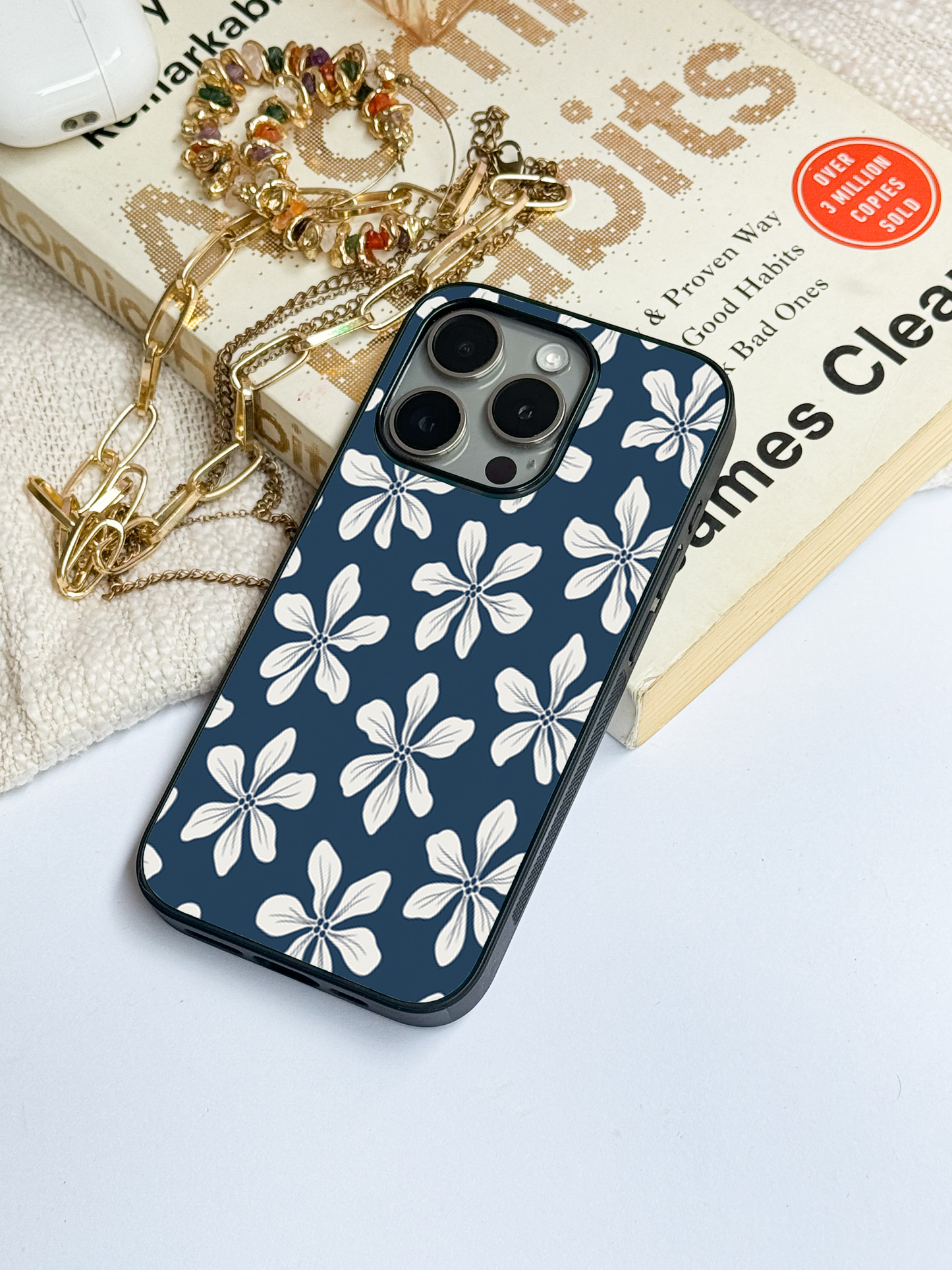 Lily Love remium Glass Back Cover For iPhone 11,12,13,14,15,16 Models