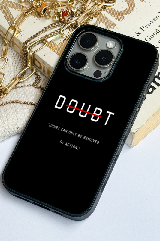 No Doubt Premium Glass Back Cover For iPhone 11,12,13,14,15,16 Models