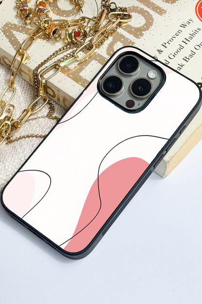Clean Girl Aesthetics Premium Glass Back Cover For iPhone 11,12,13,14,15,16 Models