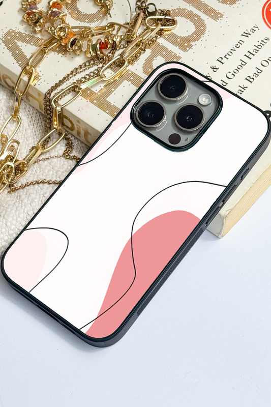 Clean Girl Aesthetics Premium Glass Back Cover For iPhone 11,12,13,14,15,16 Models