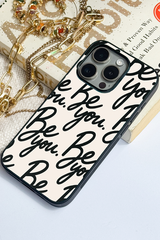 Be-You Premium Glass Back Cover For iPhone 11,12,13,14,15,16 Models