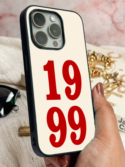 Back to ’99 Premium Glass Back Cover For iPhone 11,12,13,14,15,16 Models
