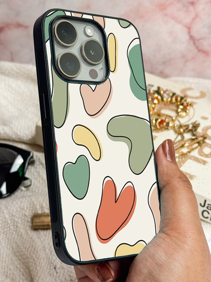 Color Lover Premium Glass Back Cover For iPhone 11,12,13,14,15,16 Models