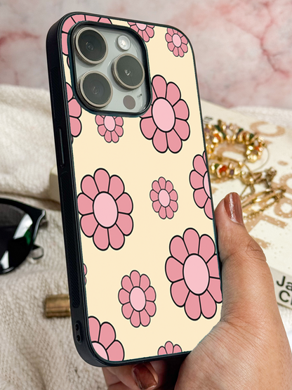 Flowery Freak Premium Glass Back Cover For iPhone 11,12,13,14,15,16,17 Models