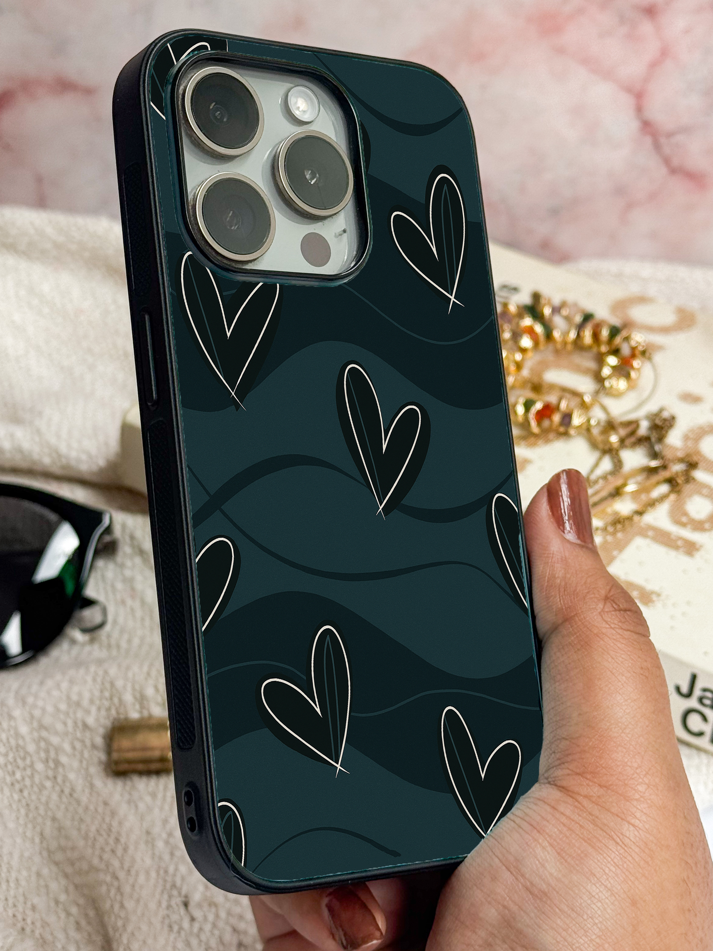 Dark Desire Premium Glass Back Cover For iPhone 11,12,13,14,15,16 Models