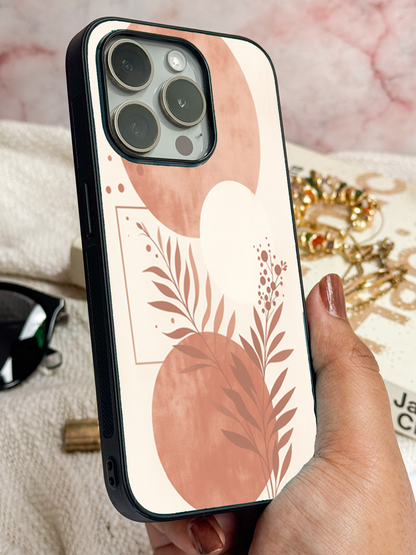Blush Harmon Premium Glass Back Cover For iPhone 11,12,13,14,15,16 Models