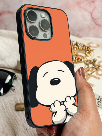 Puppy Love Premium Glass Back Cover For iPhone 11,12,13,14,15,16,17 Models