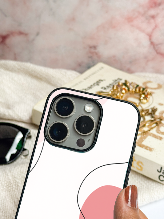 Clean Girl Aesthetics Premium Glass Back Cover For iPhone 11,12,13,14,15,16 Models