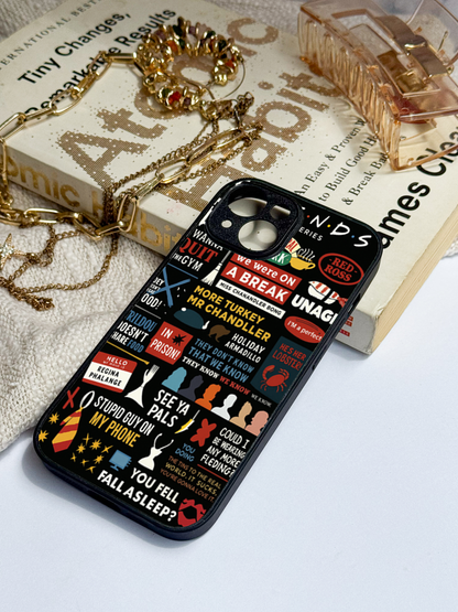 F.R.I.E.N.D.S Premium Glass Back Cover For iPhone 11,12,13,14,15,16 Models