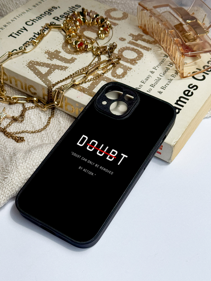No Doubt Premium Glass Back Cover For iPhone 11,12,13,14,15,16 Models