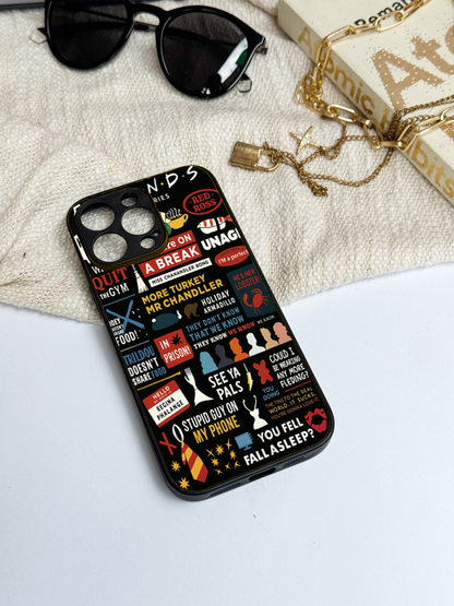 F.R.I.E.N.D.S Premium Glass Back Cover For iPhone 11,12,13,14,15,16 Models