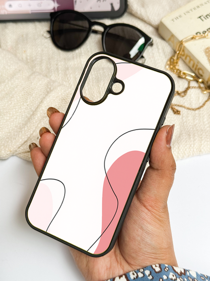 Clean Girl Aesthetics Premium Glass Back Cover For iPhone 11,12,13,14,15,16 Models