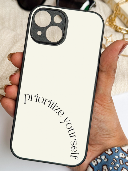 Self First Premium Glass Back Cover For iPhone 11,12,13,14,15,16,17 Models