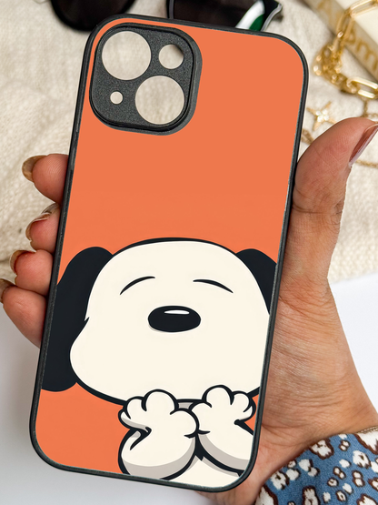 Puppy Love Premium Glass Back Cover For iPhone 11,12,13,14,15,16,17 Models