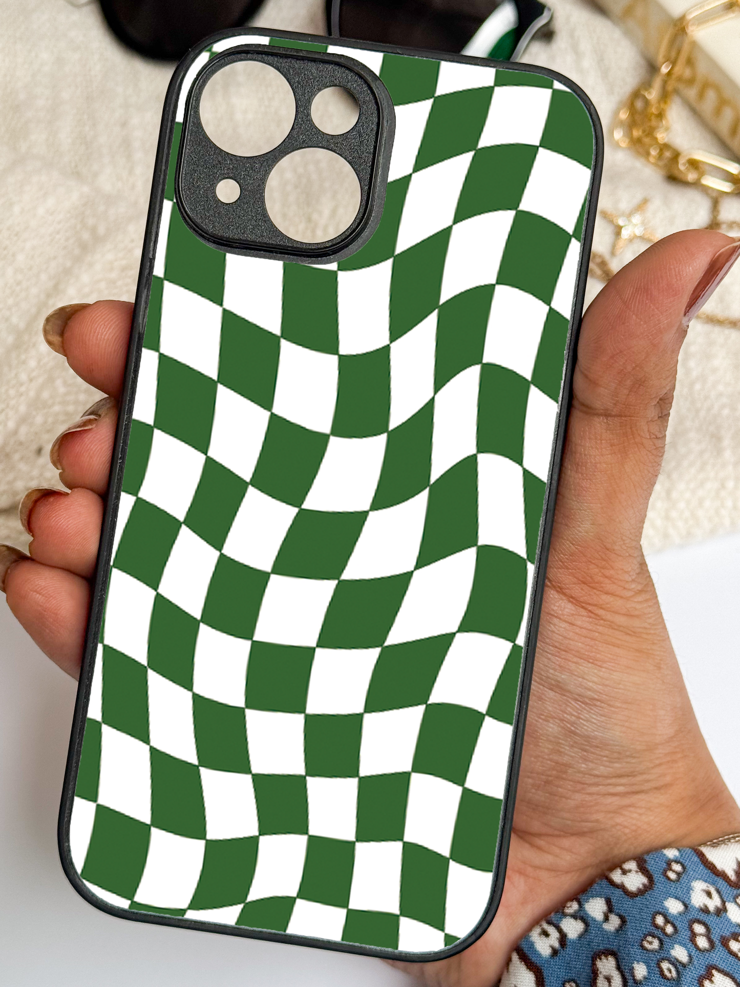 Optic Flow Premium Glass Back Cover For iPhone 11,12,13,14,15,16 Models