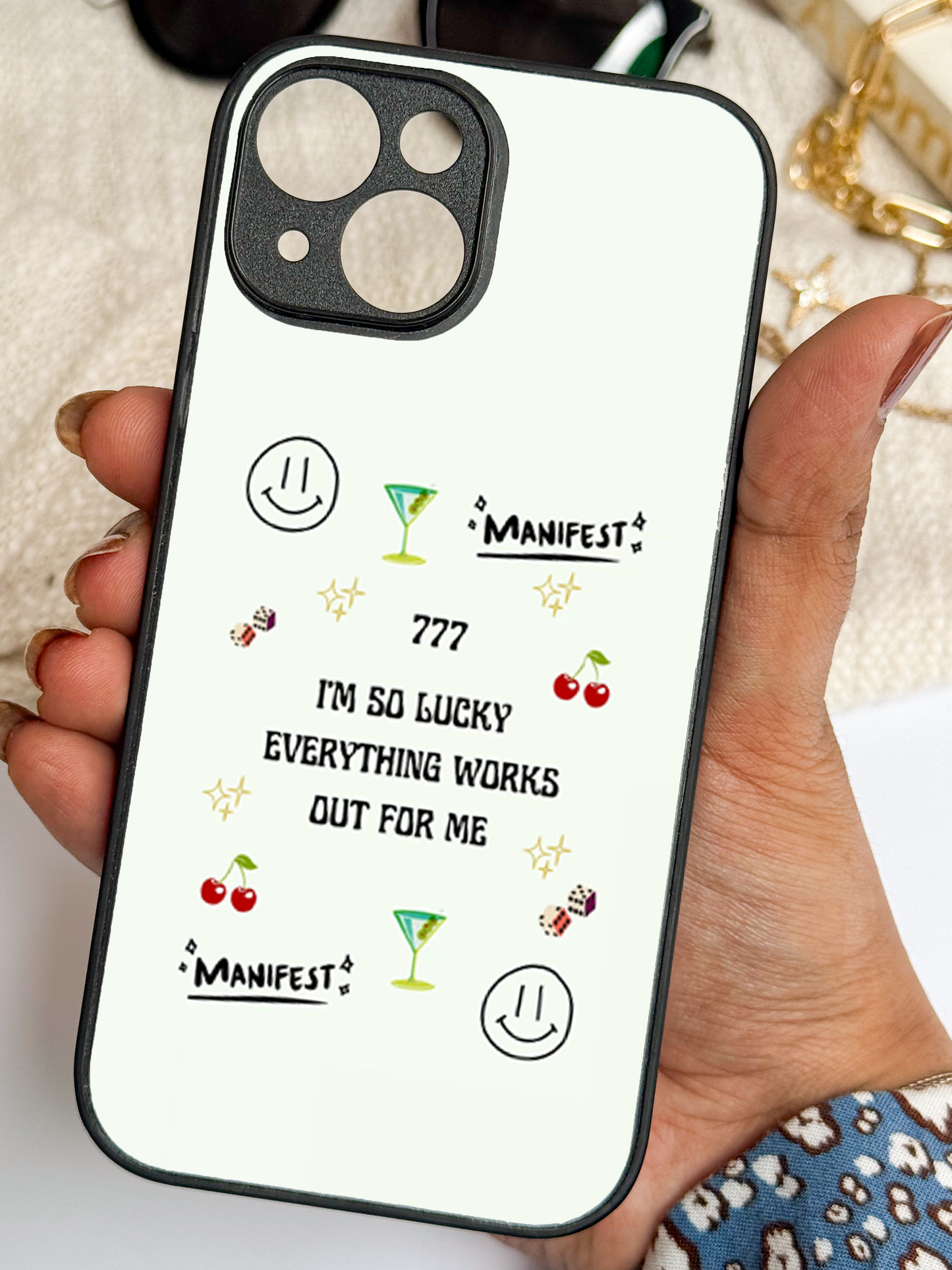 Manifest Mode Premium Glass Back Cover For iPhone 11,12,13,14,15,16 Models