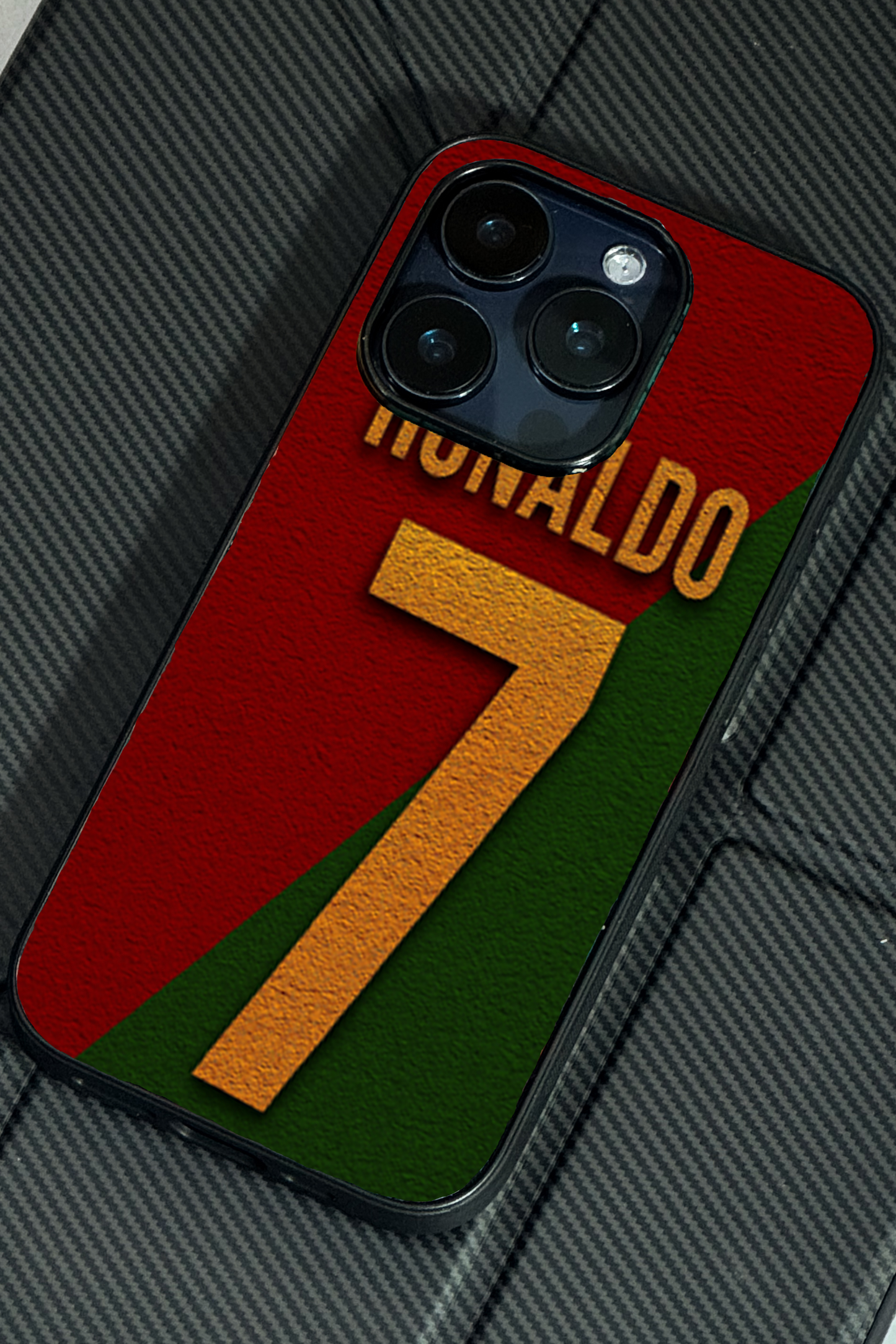 Ronaldo Royale Premium Glass Back Cover For iPhone 11,12,13,14,15,16 Models