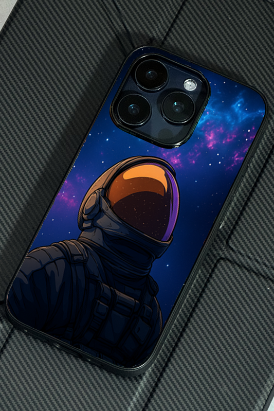 Stellar Void Premium Glass Back Cover For iPhone 11,12,13,14,15,16 Models
