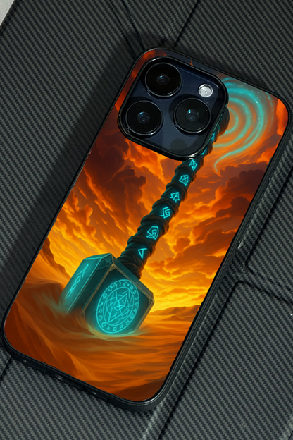 Mjolnir is it You ? Premium Glass Back Cover For iPhone 11,12,13,14,15,16 Models