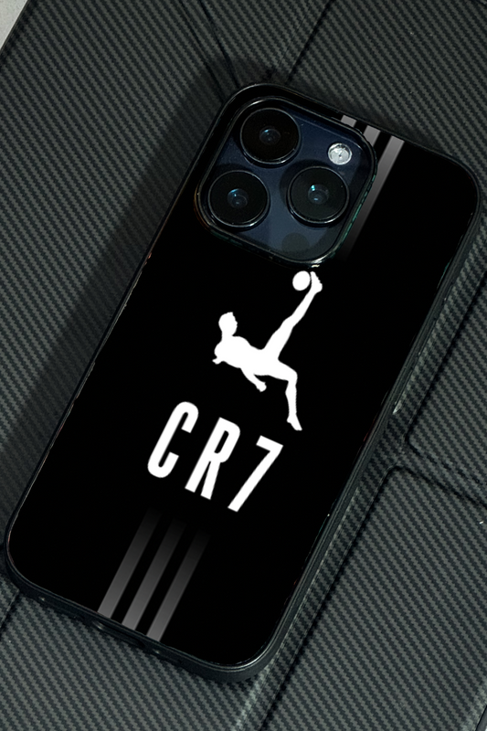 CR7 Legacy  Premium Glass Back Cover For iPhone 11,12,13,14,15,16 Models