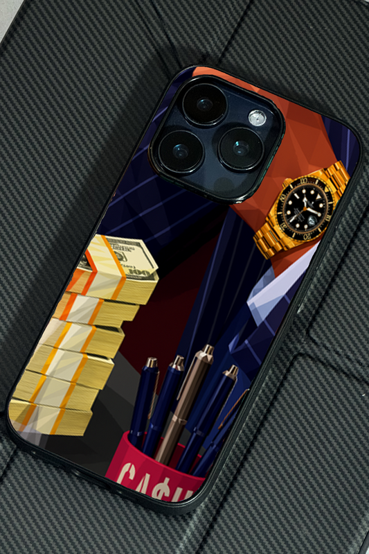 Cash Empire Premium Glass Back Cover For iPhone 11,12,13,14,15,16 Models