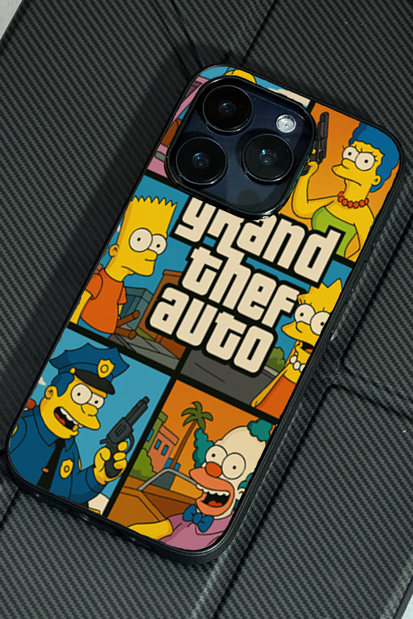 Springfield Auto Premium Glass Back Cover For iPhone 11,12,13,14,15,16 Models