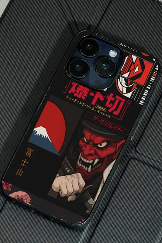 Dragon Graffiti Premium Glass Back Cover For iPhone 11,12,13,14,15,16 Models