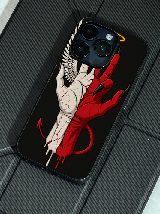 Duality Premium Glass Back Cover For iPhone 11,12,13,14,15,16 Models