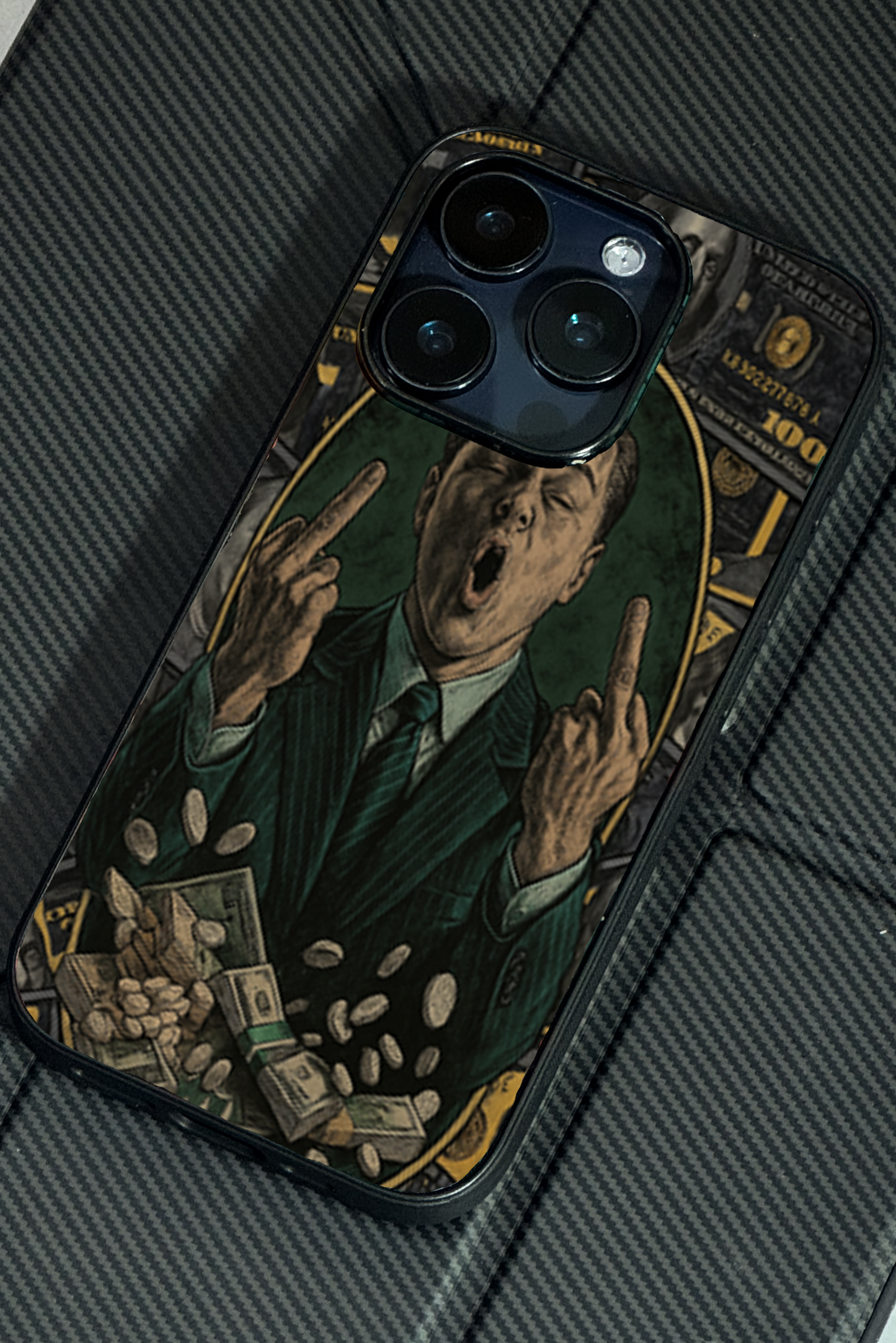 Cash Over Class Premium Glass Back Cover For iPhone 11,12,13,14,15,16 Models