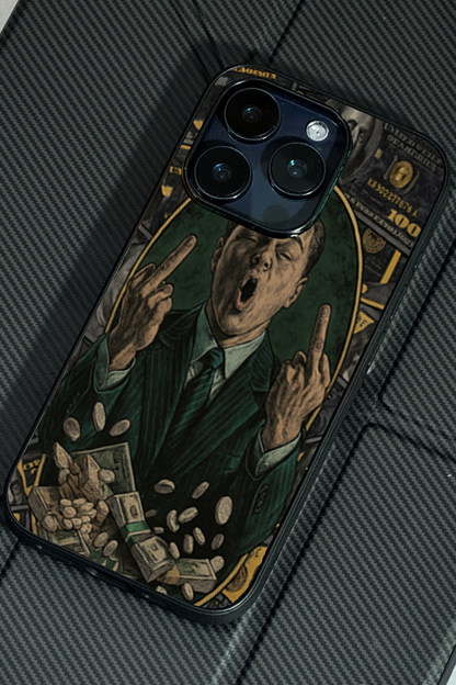 Cash Over Class Premium Glass Back Cover For iPhone 11,12,13,14,15,16 Models