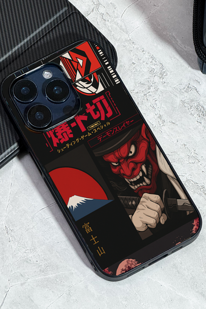 Dragon Graffiti Premium Glass Back Cover For iPhone 11,12,13,14,15,16 Models