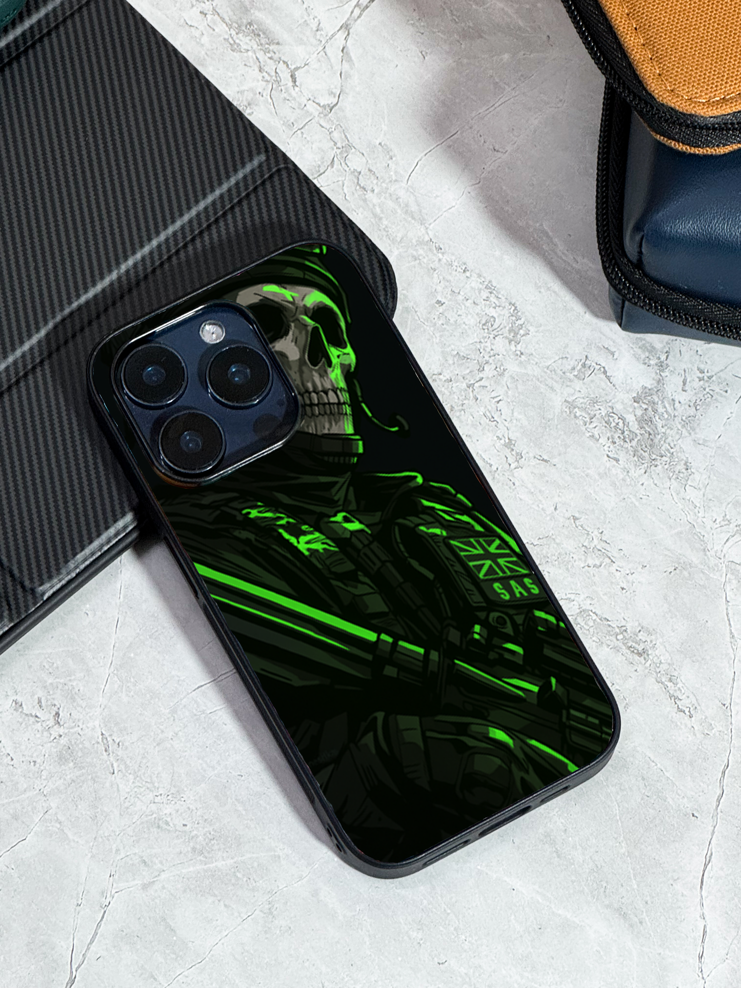 COD Zombie  Premium Glass Back Cover For iPhone 11,12,13,14,15,16 Models