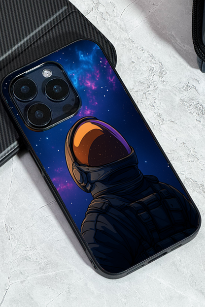 Stellar Void Premium Glass Back Cover For iPhone 11,12,13,14,15,16 Models