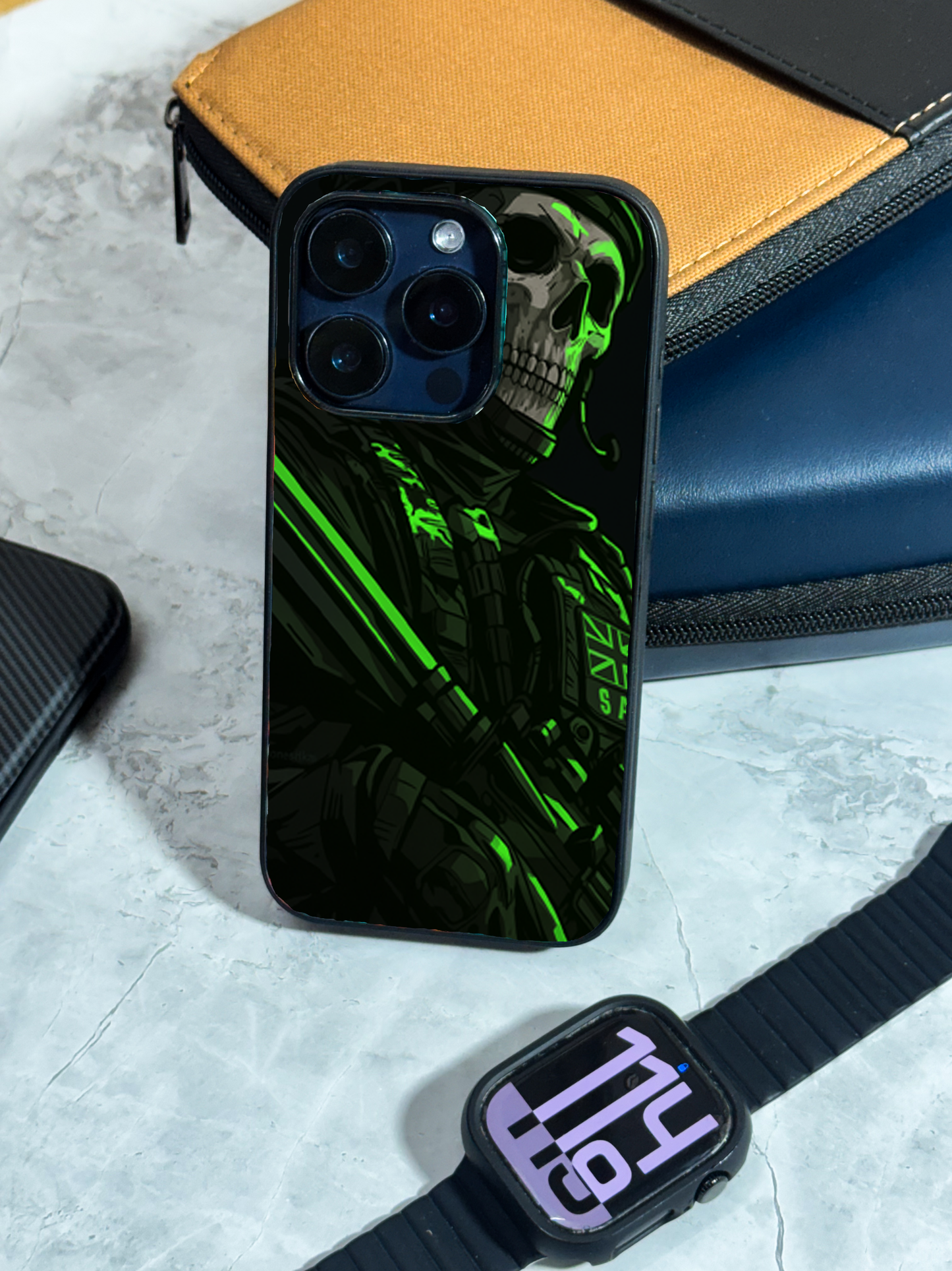 COD Zombie  Premium Glass Back Cover For iPhone 11,12,13,14,15,16 Models