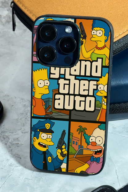 Springfield Auto Premium Glass Back Cover For iPhone 11,12,13,14,15,16 Models