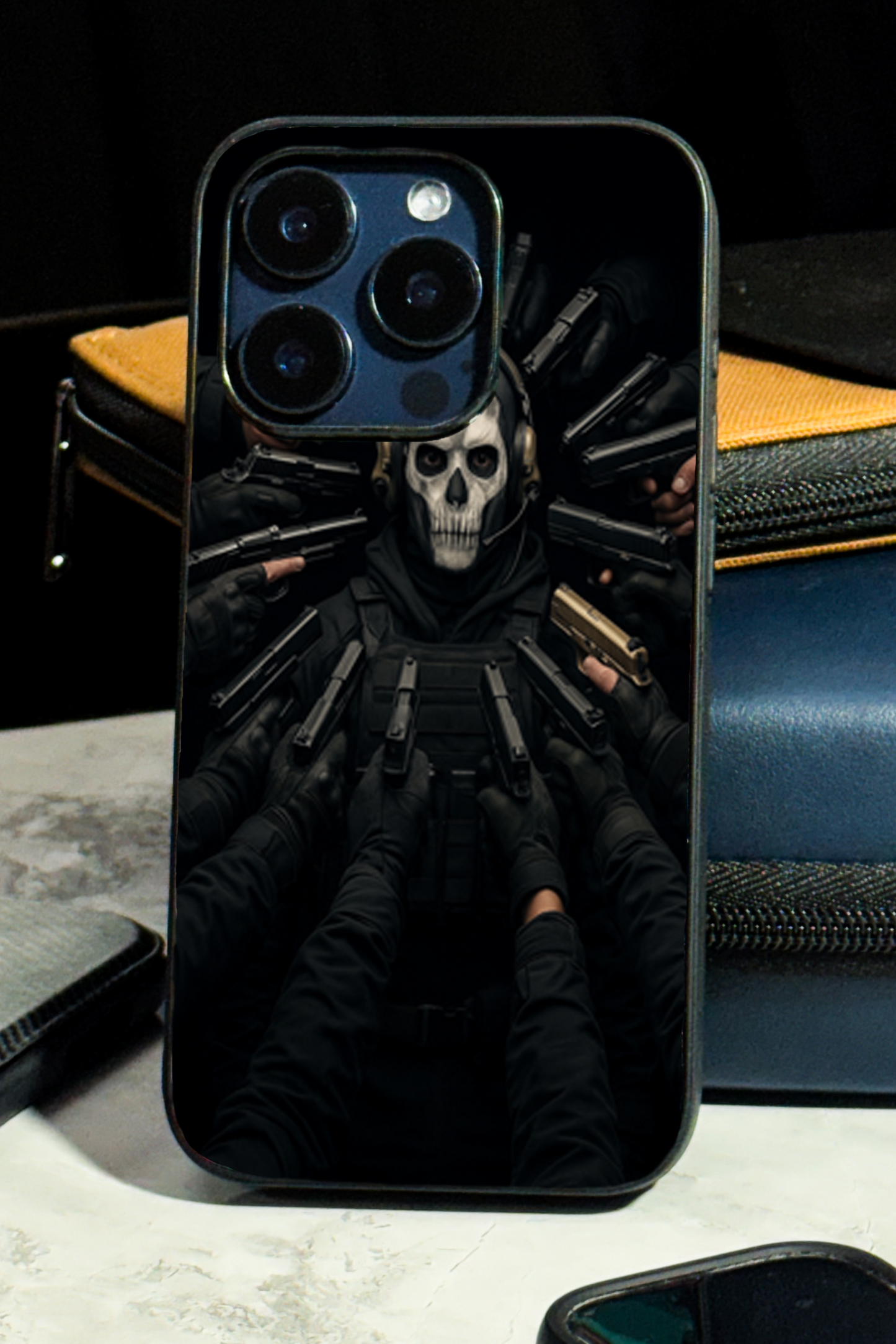 Bullet Crown Premium Glass Back Cover For iPhone 11,12,13,14,15,16 Models