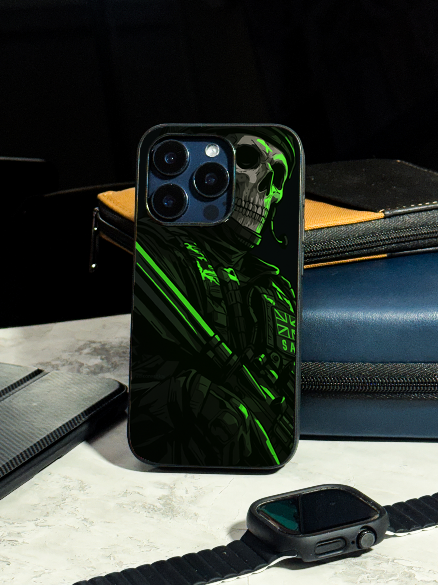 COD Zombie  Premium Glass Back Cover For iPhone 11,12,13,14,15,16 Models