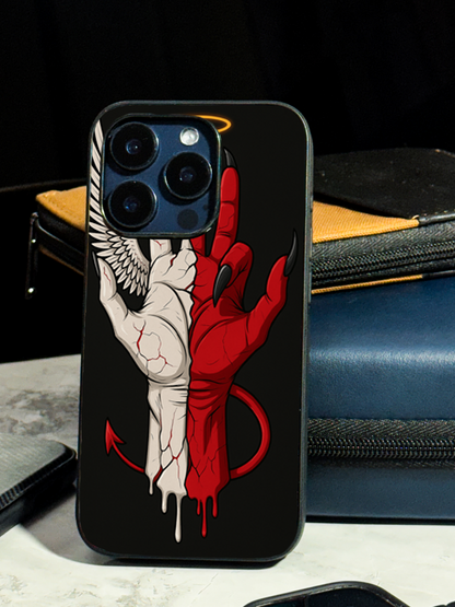 Duality Premium Glass Back Cover For iPhone 11,12,13,14,15,16 Models