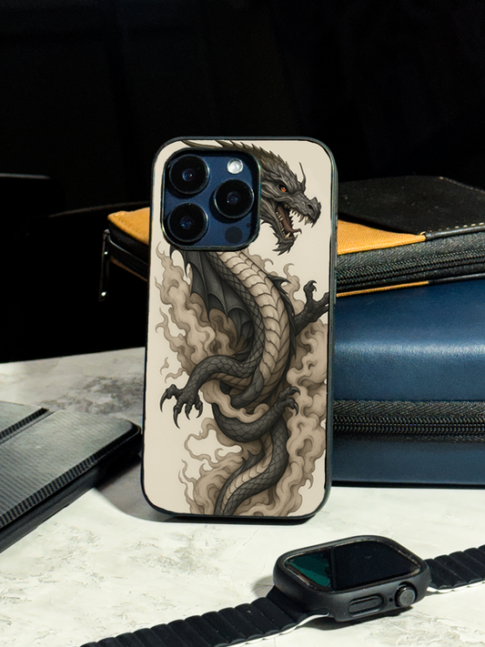 Dragon Premium Glass Back Cover For iPhone 11,12,13,14,15,16 Models